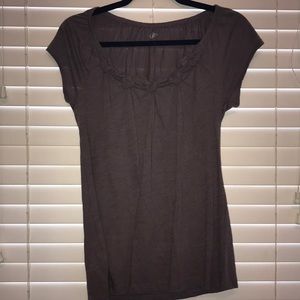 light brown Loft blouse